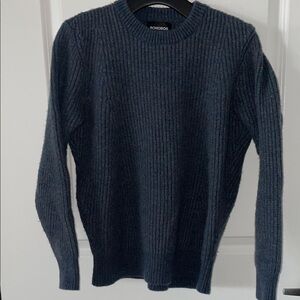 Bonobos Men's Wool Dark Blue Crewneck Sweater